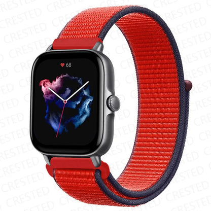 Nylon Sport Watch Band for Amazfit 20mm 22mm Strap