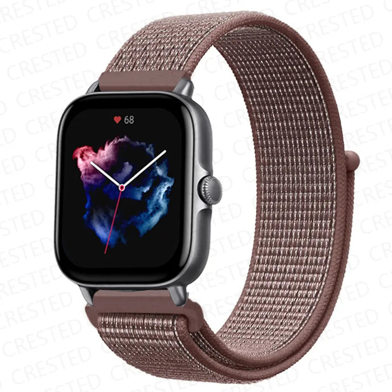 Nylon Sport Watch Band for Amazfit 20mm 22mm Strap