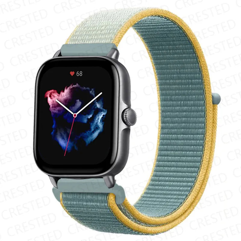 Nylon Sport Watch Band for Amazfit 20mm 22mm Strap