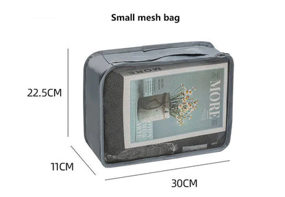 Travel packing cubes set for clothes, shoes and toiletries – suitcase organiser 17