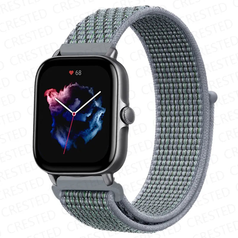 Nylon Sport Watch Band for Amazfit 20mm 22mm Strap