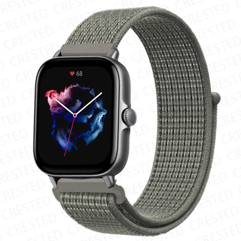Nylon Sport Watch Band for Amazfit 20mm 22mm Strap