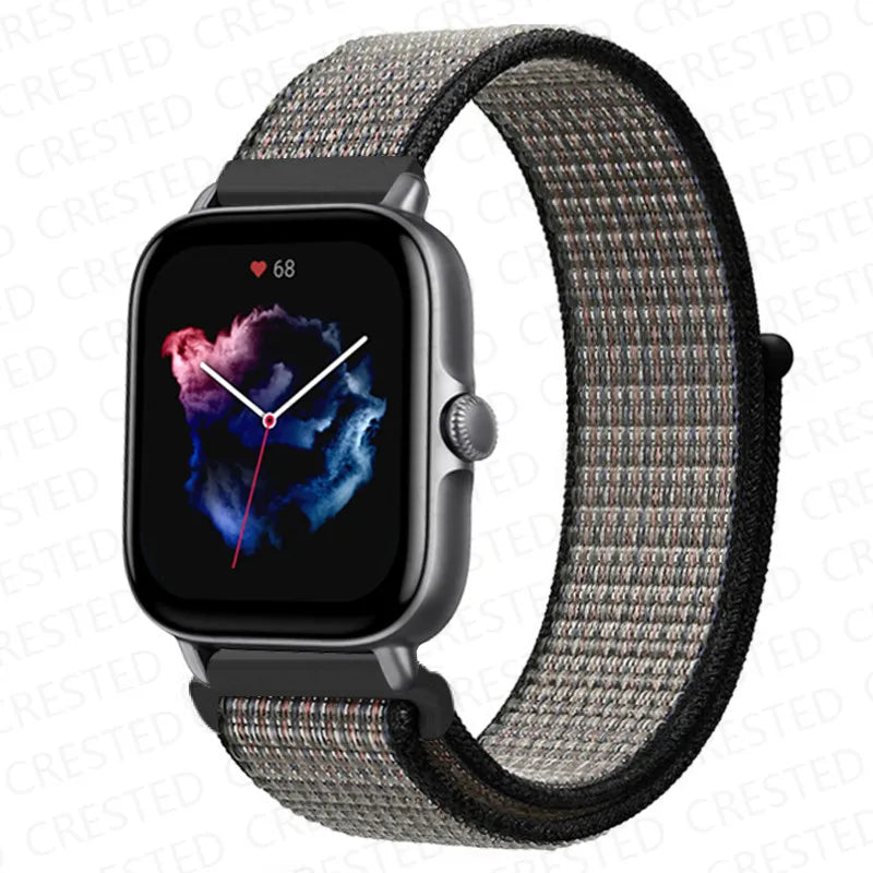 Nylon Sport Watch Band for Amazfit 20mm 22mm Strap