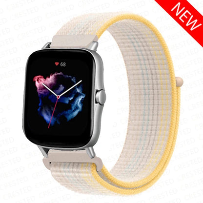 Nylon Sport Watch Band for Amazfit 20mm 22mm Strap
