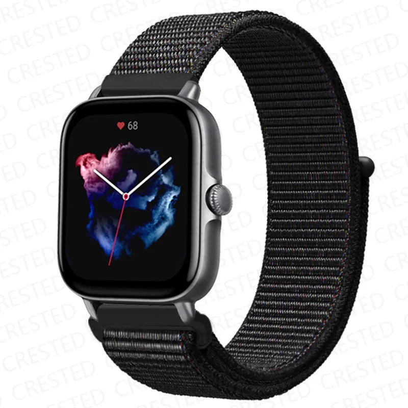Nylon Sport Watch Band for Amazfit 20mm 22mm Strap