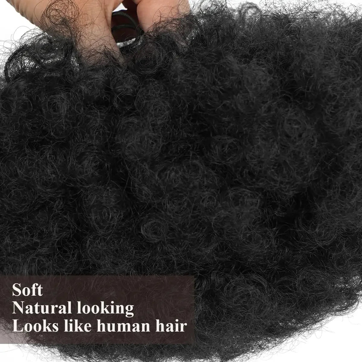 Afro Curly Puff Drawstring Ponytail 10 Inch Extension