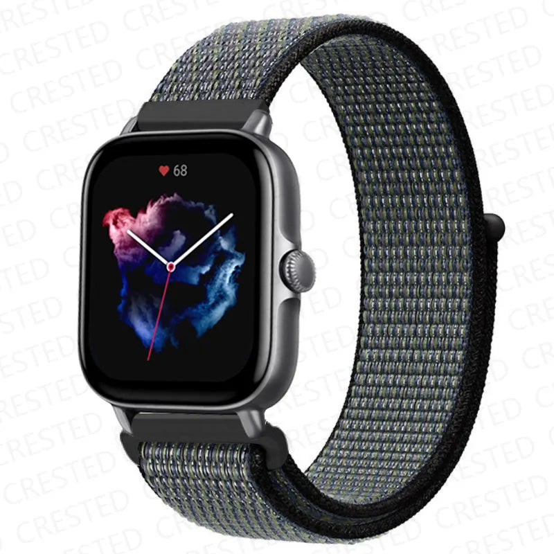 Nylon Sport Watch Band for Amazfit 20mm 22mm Strap