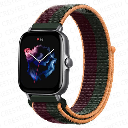 Nylon Sport Watch Band for Amazfit 20mm 22mm Strap
