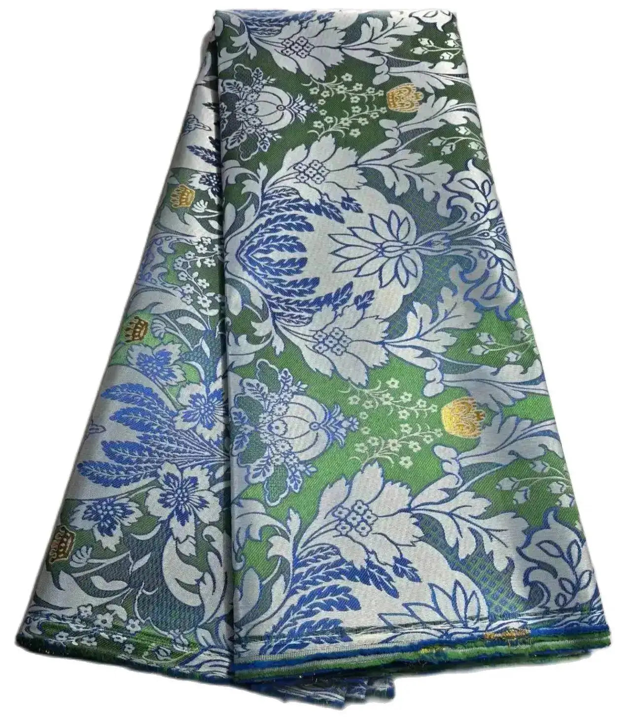 African Damask Lace Fabric Jacquard Brocade 2.5 or 5 Yards