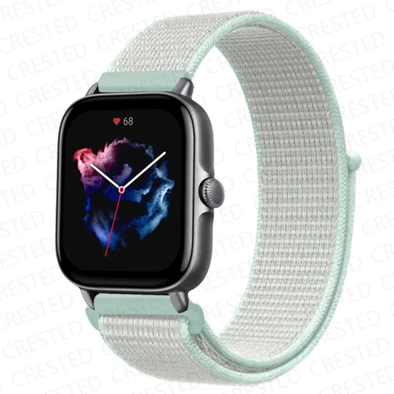 Nylon Sport Watch Band for Amazfit 20mm 22mm Strap