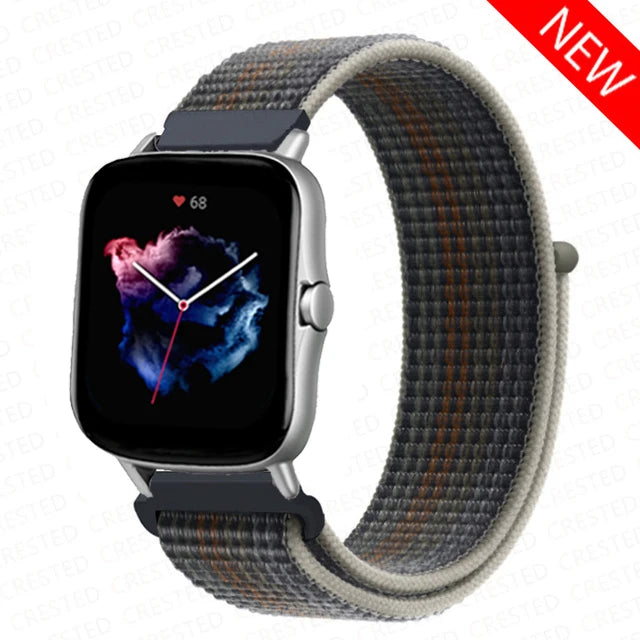 Nylon Sport Watch Band for Amazfit 20mm 22mm Strap