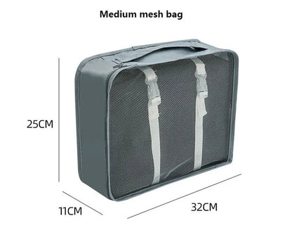 Travel packing cubes set for clothes, shoes and toiletries – toiletry organiser 15