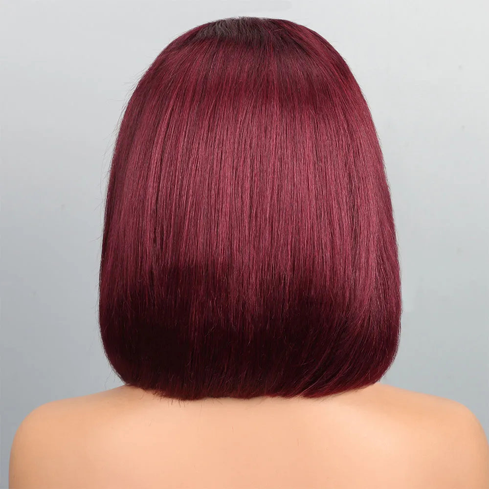 Bob Wig Human Hair 13x4 Lace Front Straight Wig