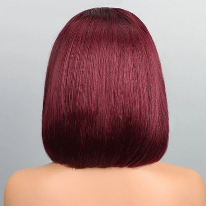 Bob Wig Human Hair 13x4 Lace Front Straight Wig