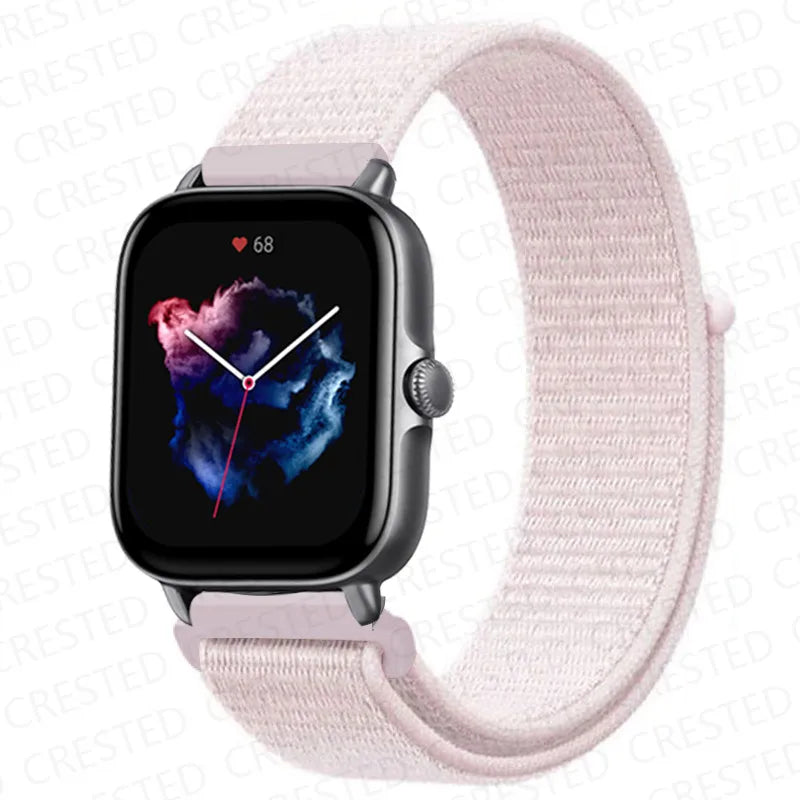 Nylon Sport Watch Band for Amazfit 20mm 22mm Strap