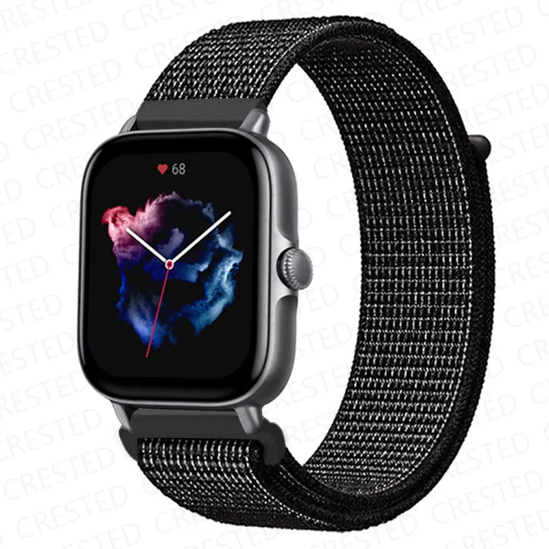Nylon Sport Watch Band for Amazfit 20mm 22mm Strap