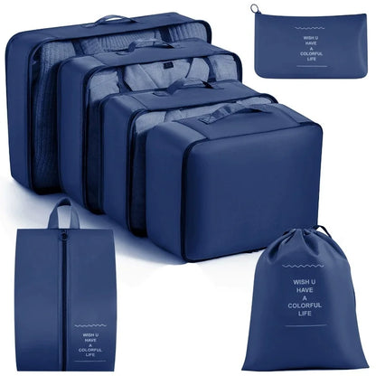 Travel packing cubes set for clothes, shoes and toiletries – shoe organiser 24