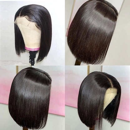 Bob Wig Human Hair 13x4 Lace Front Straight Wig