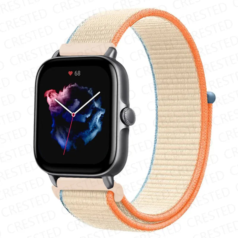 Nylon Sport Watch Band for Amazfit 20mm 22mm Strap
