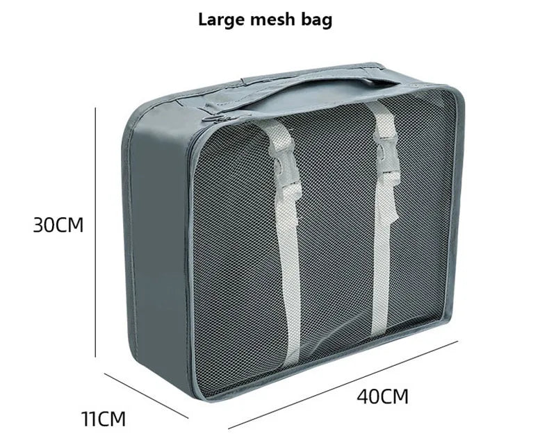 Travel packing cubes set for clothes, shoes and toiletries – clothes organiser 13