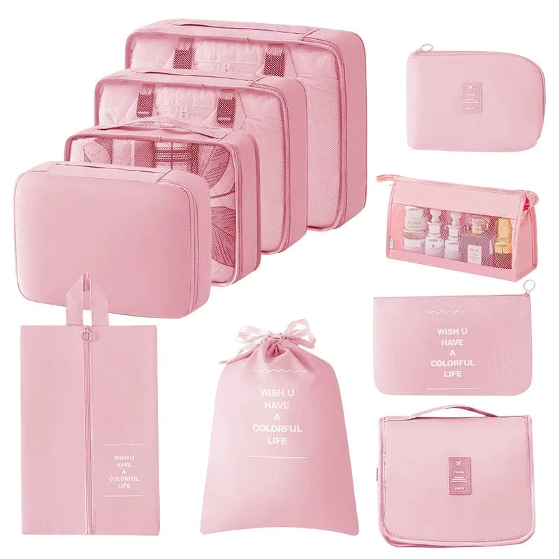 Travel packing cubes set for clothes, shoes and toiletries – shoe organiser 49