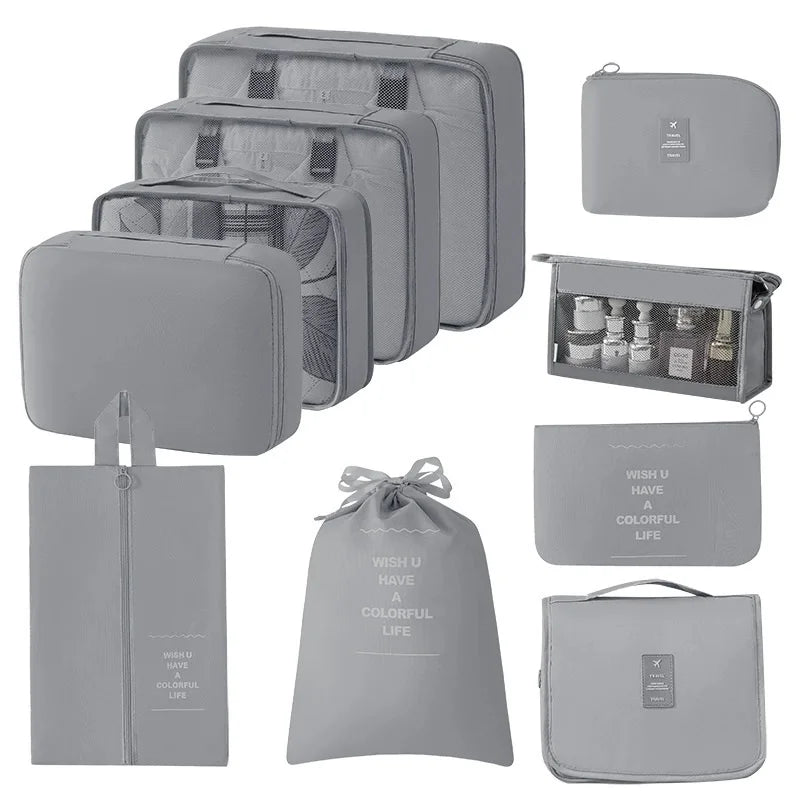Travel packing cubes set for clothes, shoes and toiletries – shoe organiser 34