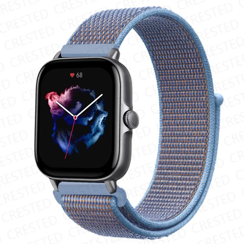 Nylon Sport Watch Band for Amazfit 20mm 22mm Strap