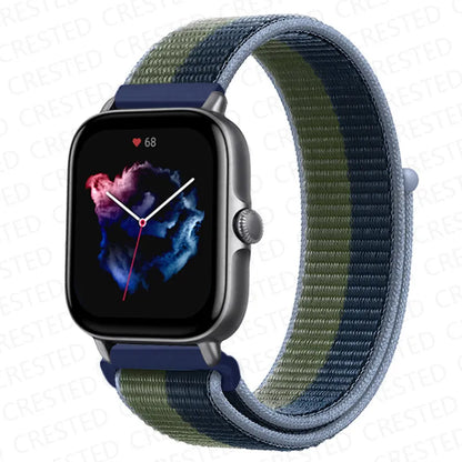 Nylon Sport Watch Band for Amazfit 20mm 22mm Strap
