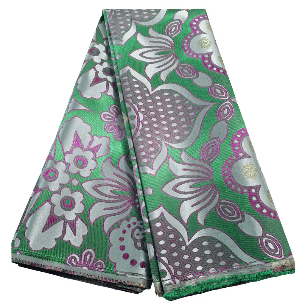 Nigerian damask lace fabric final shot all colour options