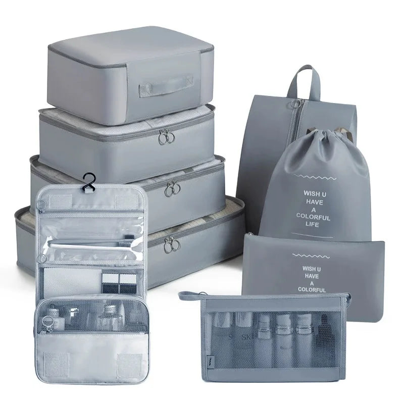 Travel packing cubes set for clothes, shoes and toiletries – toiletry organiser 35
