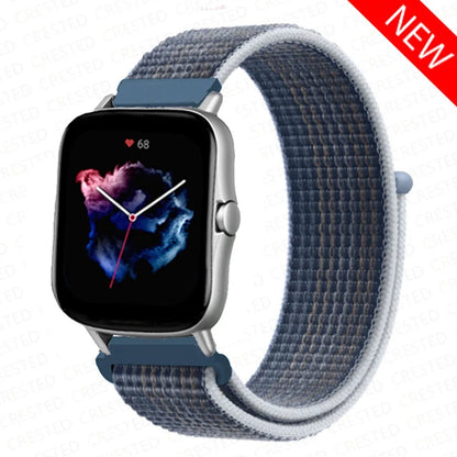 Nylon Sport Watch Band for Amazfit 20mm 22mm Strap