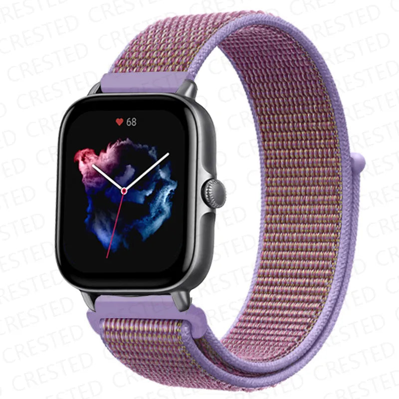 Nylon Sport Watch Band for Amazfit 20mm 22mm Strap