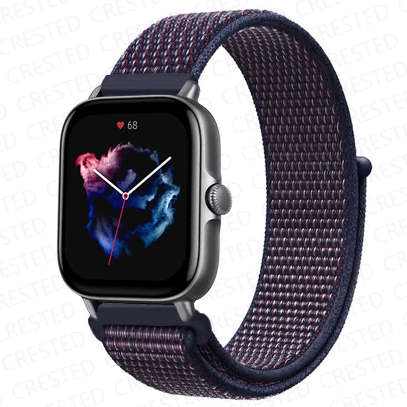 Nylon Sport Watch Band for Amazfit 20mm 22mm Strap