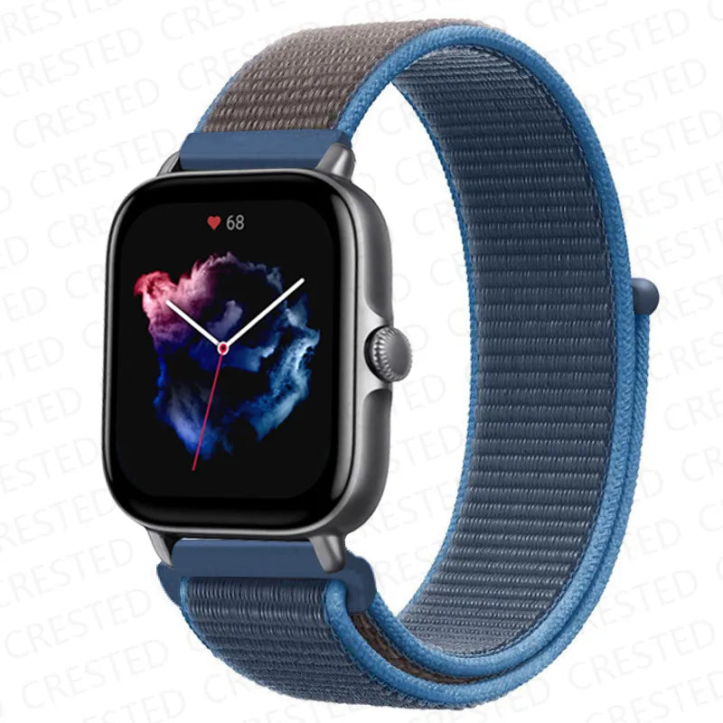 Nylon Sport Watch Band for Amazfit 20mm 22mm Strap
