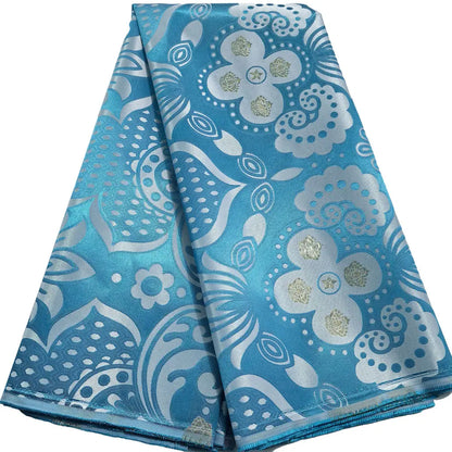African jacquard brocade fabric measurement 2.5 5 yards guide