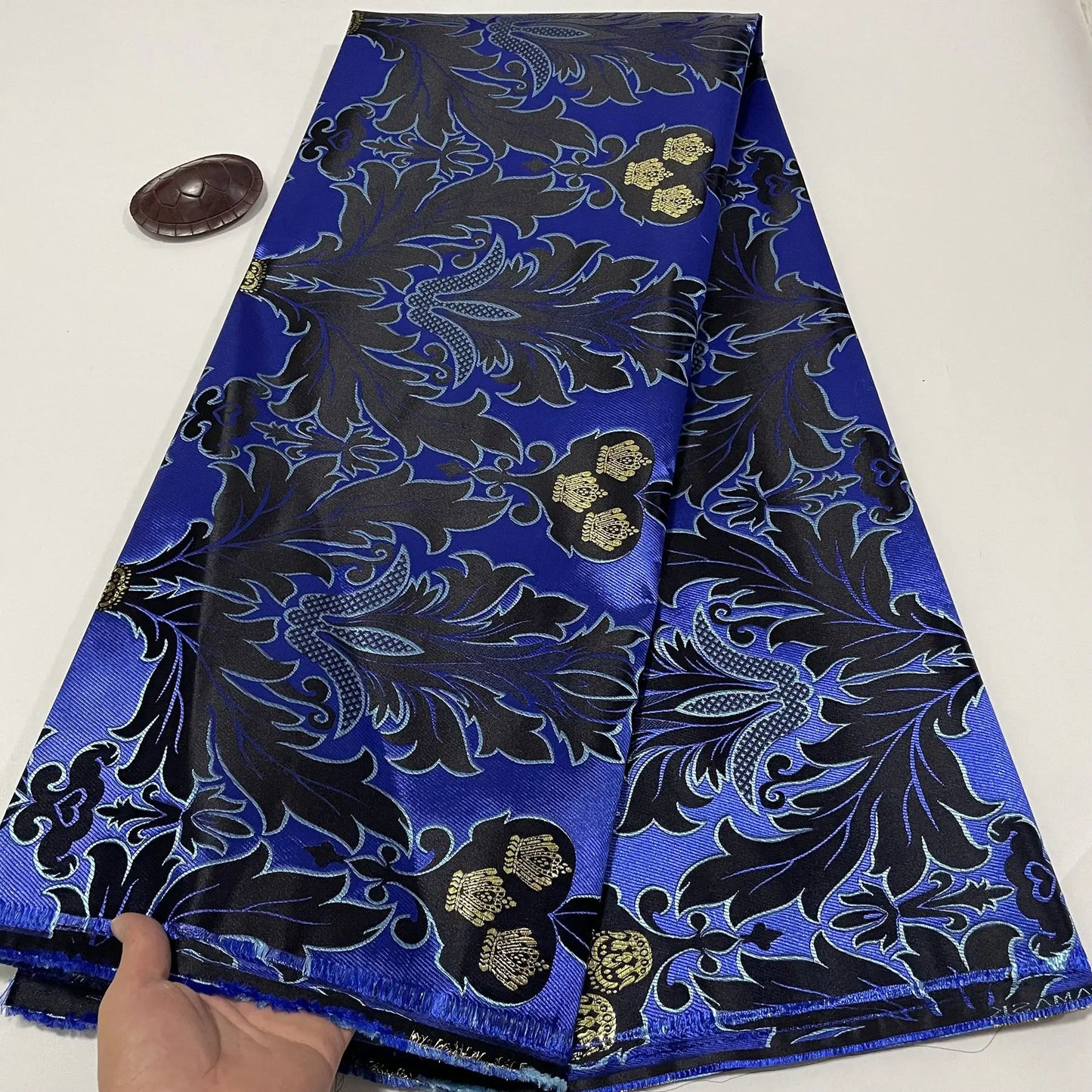 African Damask Lace Fabric Jacquard Brocade 2.5 or 5 Yards