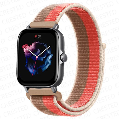 Nylon Sport Watch Band for Amazfit 20mm 22mm Strap