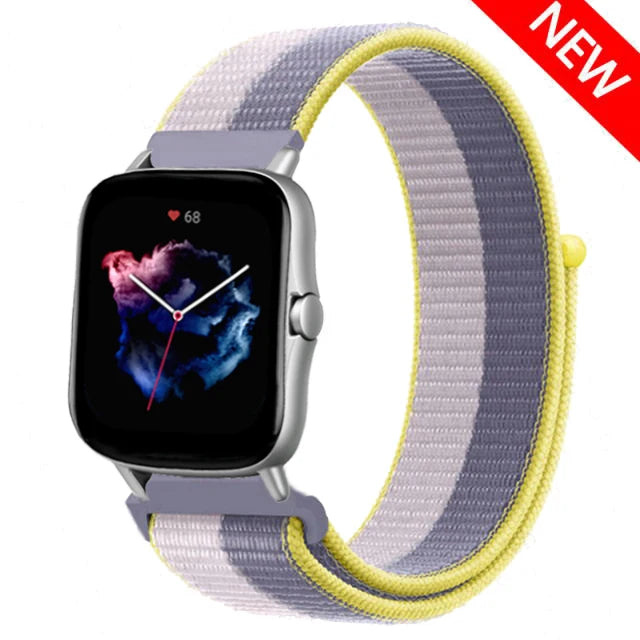 Nylon Sport Watch Band for Amazfit 20mm 22mm Strap