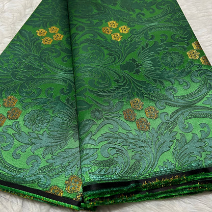 African Damask Lace Fabric Jacquard Brocade 2.5 or 5 Yards