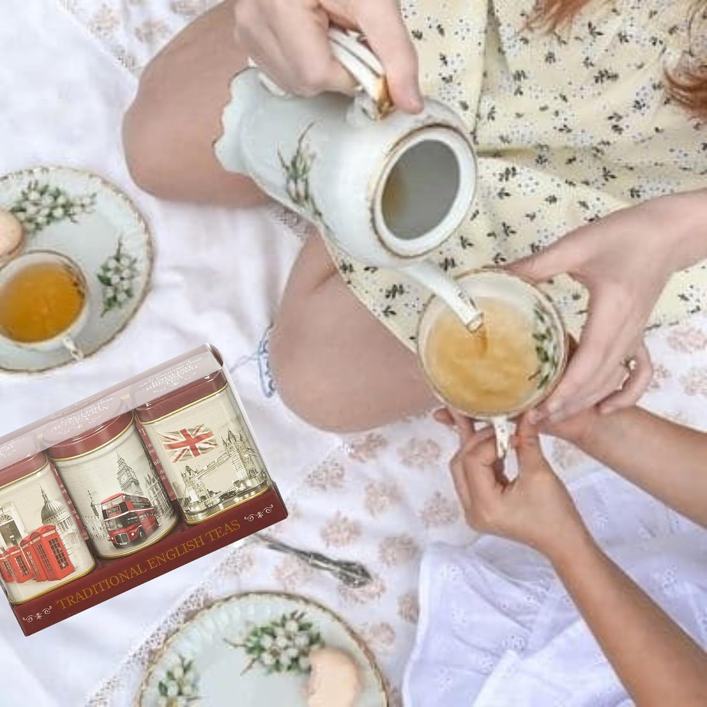 Scottish Shortbread Walkers Gifts & English Tea Gift Set with Cards 5