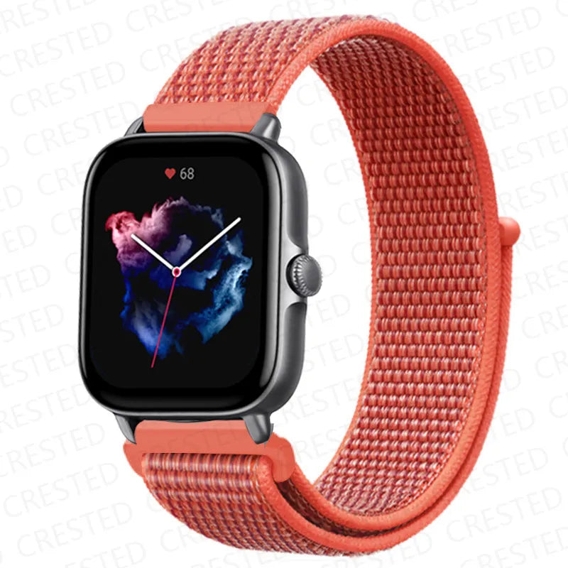 Nylon Sport Watch Band for Amazfit 20mm 22mm Strap