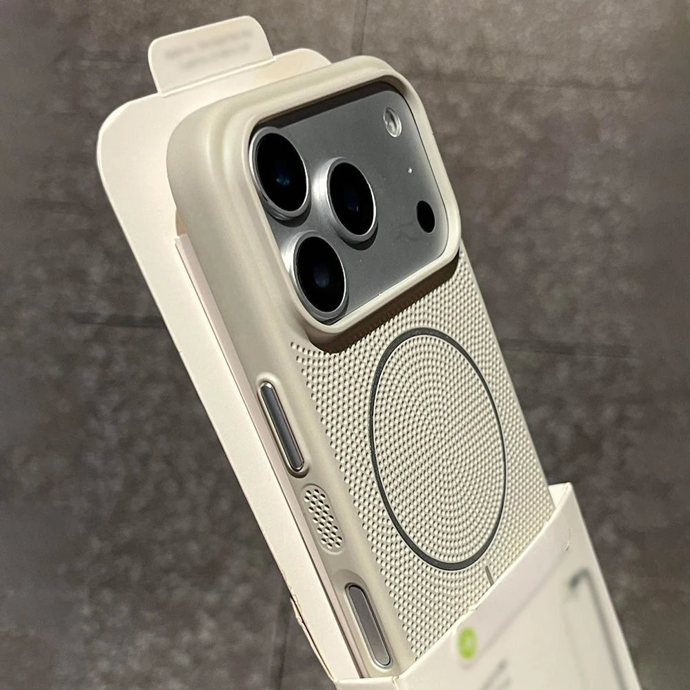 Luxury Cooling Magnetic Case for iPhone 17–11 Series