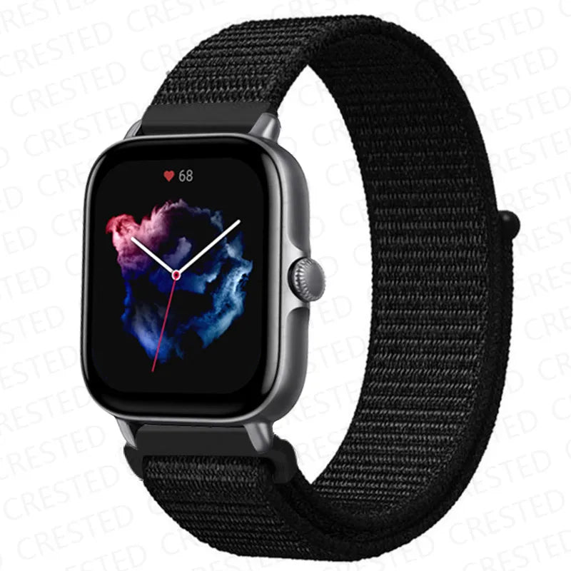 Nylon Sport Watch Band for Amazfit 20mm 22mm Strap