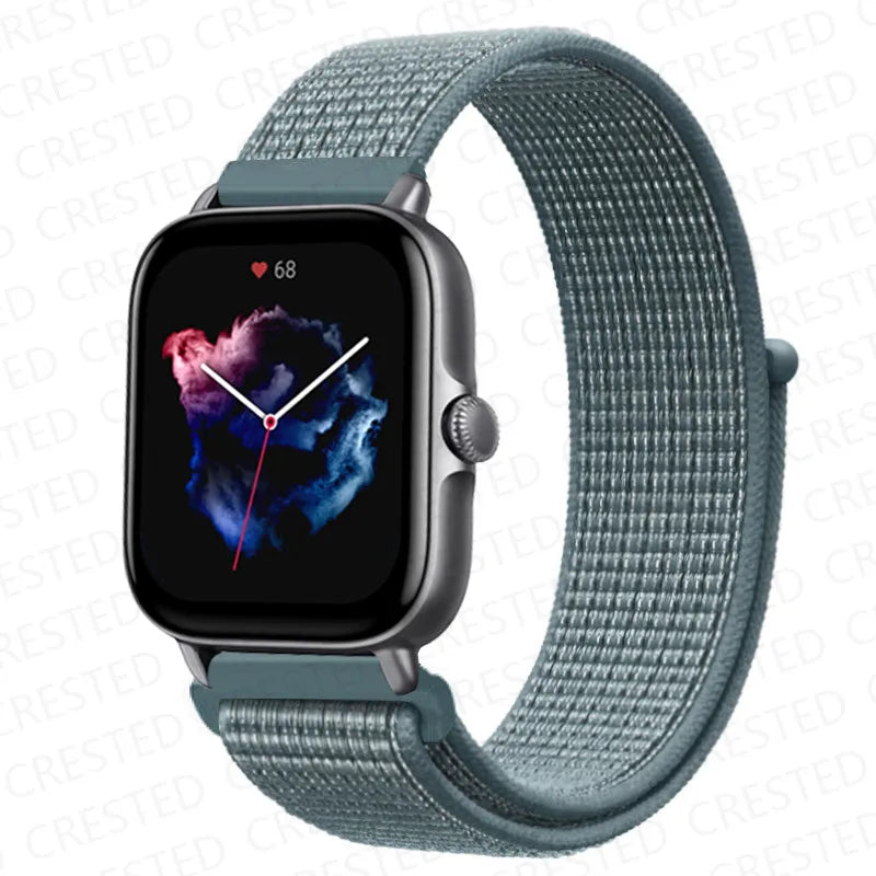 Nylon Sport Watch Band for Amazfit 20mm 22mm Strap