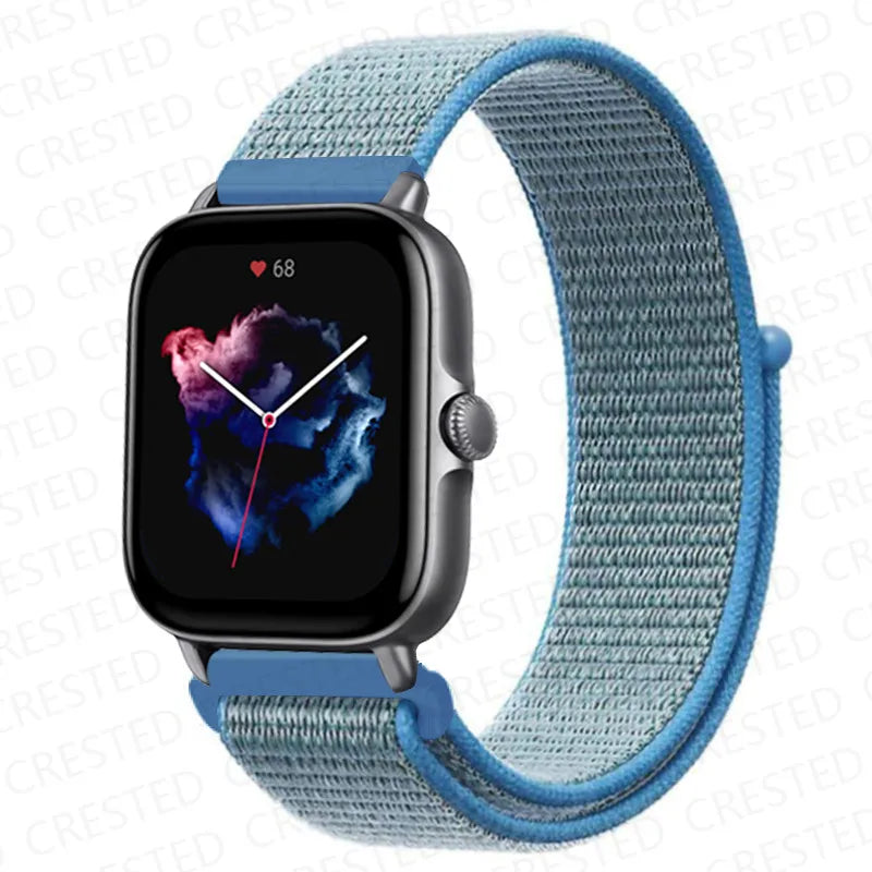 Nylon Sport Watch Band for Amazfit 20mm 22mm Strap