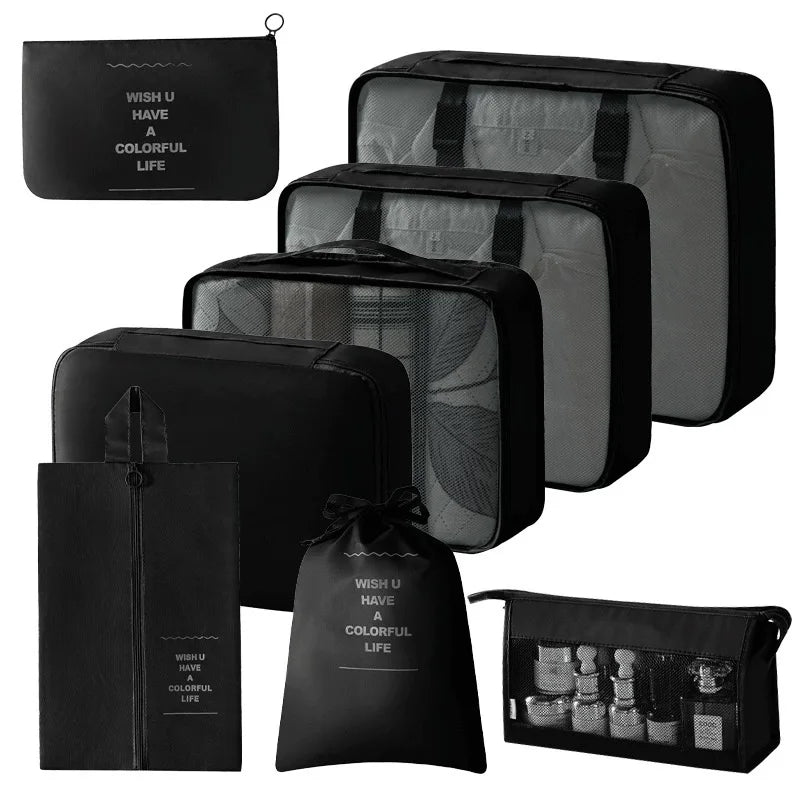Travel packing cubes set for clothes, shoes and toiletries – luggage organiser 31
