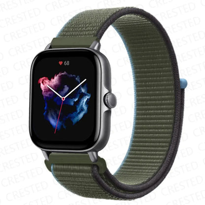 Nylon Sport Watch Band for Amazfit 20mm 22mm Strap