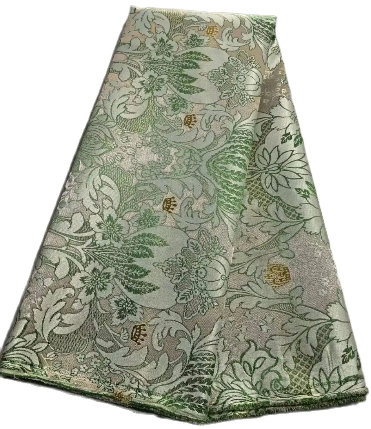 Nigerian damask brocade fabric mix purple 5 yards ceremony