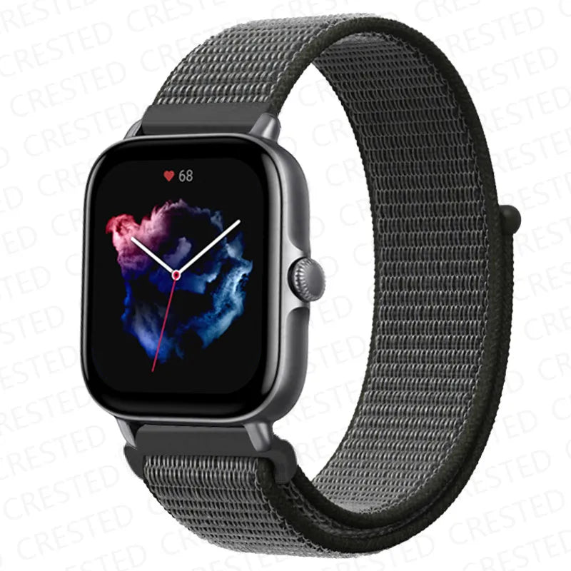 Nylon Sport Watch Band for Amazfit 20mm 22mm Strap