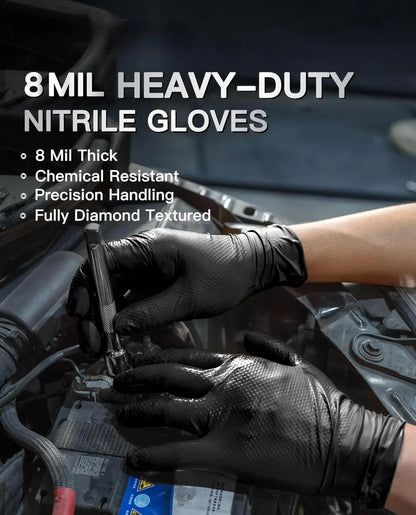 Heavy duty gloves diamond texture close up grip surface detail